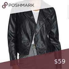 Philosophy Faux Leather Studded Jacket Studded Jacket Studded Leather Jacket Jackets
