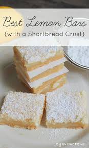 Best Lemon Bars With A Shortbread Crust Recipe Lemon Bars Best Lemon Bars Lemon Dessert Recipes