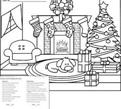 Winter Following Directions Coloring Printable Following Directions Winter Theme Winter Scenes