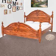 Find some of the highest quality wood and upholstered beds for sale anywhere at bassett furniture. Shop For Solid Wood Sheesham Bed With Carving Design Online In India Furniture Wallet