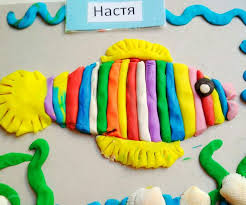 детские поделки лепка из пластилина для детей 3 4 лет пошагово Ryba Lepka Plastilin Detskie Podelki Remesla Plastilin