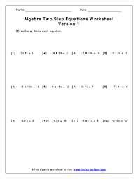 This two step word problems worksheet will produce ten problems per worksheet. Two Step Equations Worksheet Fill Online Printable Fillable Blank Pdffiller