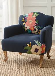 Astrid Embroidered Armchair Grandin Road In 2020 Armchair Furniture Chic Accent Chairs