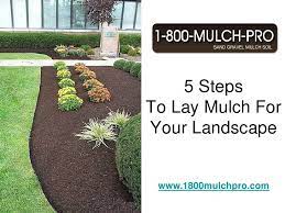 Peruse on to locate the correct season for you. How To Lay Mulch For Your Landscape
