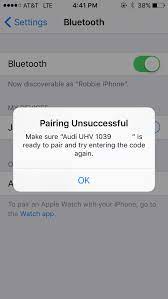 Bluetooth Pairing Failing Audiworld Forums