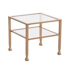 With options for storage, these coffee tables can be perfect for storing blankets or magazines. Jamel Metal Glass Bunching Cocktail Table Gold Aiden Lane Target