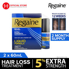 In one of the early trials for the treatment of blood pressure, the curious side effect of hair growth was noted. after a few decades of research, the fda approved topical minoxidil to treat male hair loss (and thus, rogaine was born), and then later, for female hair loss as well. Twinpack Regaine Extra Strength Hair Loss Treatment 5 Percent Minoxidil Solution 60ml Shopee Singapore