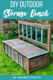 And a nice one, at that. Diy Outdoor Storage Bench The Handyman S Daughter