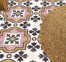 Peel and stick vinyl tile (30 sq. Patterned Peel Stick Floor Tiles Design Sponge