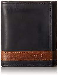 Fossil Men S Quinn Trifold Wallet You Can Find Out More Details At The Link Of The Image Leather Wallet Mens Leather Trifold Wallet Leather Wallet