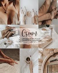 6 Cream Vsco Inspired Lightroom Presest Lightroom Mobile And Etsy Vsco Filter Instagram Best Vsco Filters Lightroom Presets Collection