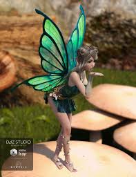 Rw Butterfly Wings For Genesis 3 Female S 3d Models And 3d Software By Daz 3d Butterfly Wings Fantasy Girl Genesis 3