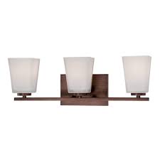 Millennium Lighting 200 Series 3 Light Bathroom Vanity Light In Rubbed Bronze