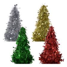 Dollartree Com Bulk Christmas House Tinsel Trees With Holographic Dots 10 In Tinsel Christmas Tree Tinsel Tree Christmas House
