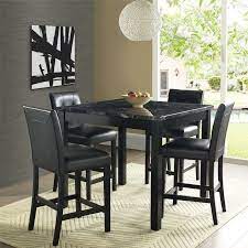 Want to find the perfect counter height table? Sison 5 Piece Counter Height Dining Set Counter Height Dining Sets Dorel Living Black Dining Room Furniture