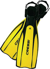 Details About Cressi Sub Pro Light Lightweight Open Heel Travel Fin Size S M Yellow Scuba Gear