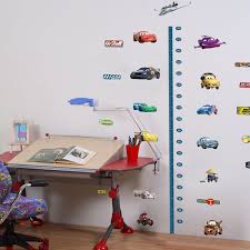 Disney Cars Height Chart Removable Wall Stickers Kids Boys