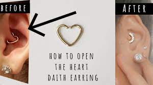 It is a specific type of piercing in the ear cartilage midline toward the front of the ear (see image). Changing Out My Heart Daith Earring Piercing Finally Youtube