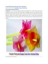 Dalam memberikan layanan bahan bacaan literasi, kami memperbaharui koleksi kami yang juga disertai alih wahana di dalamnya. Cara Membuat Bunga Dari Sedotan