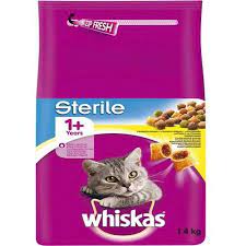 whiskas tavuklu kisirlastirilmis kedi mamasi 1 4 kg amazon pet center kedi balik yagi seker pancari