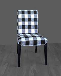 Stretch chair covers dining room spandex seat case chair protector home decor. Plaid Buffalo Check Black White Ikea Henriksdal Dining Chair Cover Traditional Style Henriksdal Slipcover Dining Chair Covers Dining Chairs Ikea Dining Chair