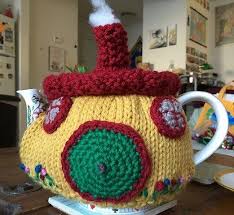 The greatest knitting patterns in the universe. Free Knitting Pattern For Hobbit Cottage Tea Cozy And More Lord Of The Rings Inspired Knitting Pattern Knitted Tea Cosies Knit Tea Cozy Rabbit Knitting Pattern