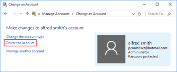 1)go to settings (not control panel) 2)click on accounts. 3 Ways To Remove Microsoft Account From Windows 10 Password Recovery
