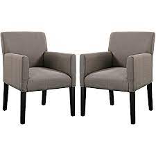 The granville is one of the more modern farmhouse style chairs. Amazon Com Modway Chloe Upholstered Fabric Modern Farmhouse Dining Arm Accent Chair In Gray Set Of 2 Chairs