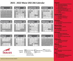 Maize Usd 266 Our 2021 22 Maize Usd 266 Calendar Is Now Available Visit Bit Ly Maize202122calendar To Download Your Copy For Information On The First And Last Days Of School Breaks Parent Teacher Conferences