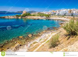 Altes Stadtzentrum Alghero Mit Olivenbaum Und Bunten Hausern Alghero Sardinien Italien Europa Stockbild Bild Von Boot Europa 98047651