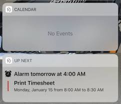 Iphone X Calendar Widget Not Working Apple Community