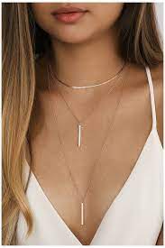 Sleek Peek Rose Gold Layered Choker Necklace Gold Jewelry Necklace Wedding In 2021 Layered Choker Necklace Layered Chokers Jewelry Accessories Layering Necklaces