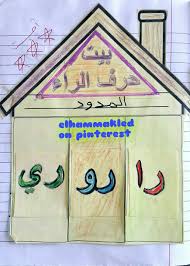 بيت حرف الراء المدود Alphabet Activities Arabic Resources School Crafts