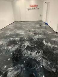 This hard floor surface is made by using a number of constituent ingredients in a mixture. Metallic Epoxy Resin Floor Full Kit Black And Silver Grey Lots Of Other Colours Ebay