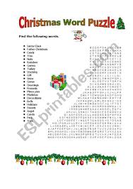 The nativity more games, printables, goodies, puzzles, and online activities with the christmas story theme. Christmas Word Puzzle Esl Worksheet By Smorais