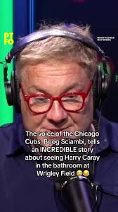 The voice of the Chicago Cubs, Jon "Boog" Sciambi, tells an INCREDIBLE  story about seeing Harry Caray in the bathroom at Wrigley Field. 😭😂  #podcast #podcastclips #sports #sportlover #sportstiktok ...