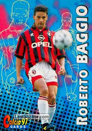 Maillot jersey trikot shirt maglia opel ac milan milano baggio 1996 1997 96/97 m. Card 84 Roberto Baggio Panini Calcio Cards 1996 1997 Laststicker Com