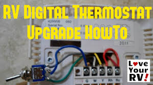 Need to already have the analog control board for this thermostat to work. Hunter 42999b Digital Rv Thermostat Upgrading The Oem Thermostat