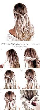 60 Easy Updo Hairstyles For Medium Length Hair In 2019 Discover Easy And Cute Updos For Medium Hair Medium Length Hair Styles Long Hair Styles Simple Prom Hair
