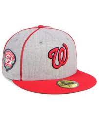 New Era Washington Nationals Stache 59fifty Fitted Cap Gray 7 1 8 Washington Nationals Hat Hats For Men Mlb Apparel