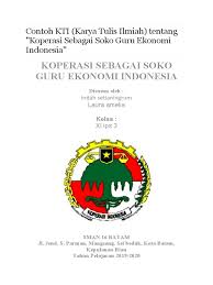 Sekian yang dapat admin bagikan terkait contoh judul skripsi dengan menggunakan data sekunder. Contoh Makalah Karya Tulis Ilmiah Tentang Koperasi Sebagai Soko Guru Ekonomi Indonesia