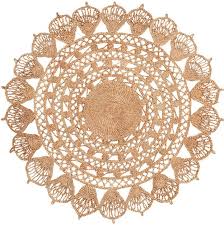 H M H M Open Work Jute Mat Beige Jute Teppich Rund Jute Teppich Teppich