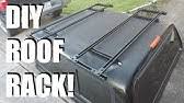 Made it out of emt conduit and some sheet metal. Diy Aluminium Roof Rack No Welding Ford Transit Conversion Youtube