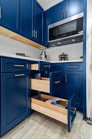 Colonial Ii Maple Naval Cabinets With Soft Close Deep Drawers For Maximum Storage And Organization Colorful Kitchen Decor Blue Kitchen Decor Blue Kitchens