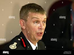 Greater Manchester County Chief Fire Officer Barry Dixon Stock Photo