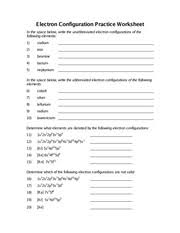 Electron configuration worksheet, chemistry stoichiometry worksheet answer key and electron configuration practice worksheet are three main things we want to show you based on the post title. Electron Configuration Worksheet Electron Configuration Practice Worksheet In The Space Below Write The Unabbreviated Electron Configurations Of The Course Hero