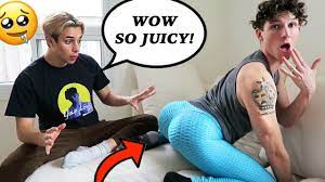 Wearing FAMOUS BUTT-LIFTING LEGGINGS To See How My Boyfriend Reacts! *cute  reaction* - YouTube