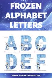 Are you looking for a customizable frozen banner for your next party? Frozen Letters Oh Partyland