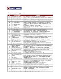 Hdfc list of ifsc codes provided alongside will help you in finding code for respective banks. List Of Authorised Recovery Agencies Sr Agency Hdfc Bank