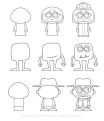 How To Draw Cartoon Characters Simple Cartoon Characters Drawing Cartoon Characters Simple Cartoon